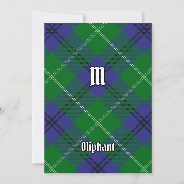 Klan Oliphant Tartan-inbjudan Inbjudningar (Framsida)