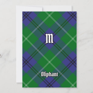 Klan Oliphant Tartan-inbjudan Inbjudningar