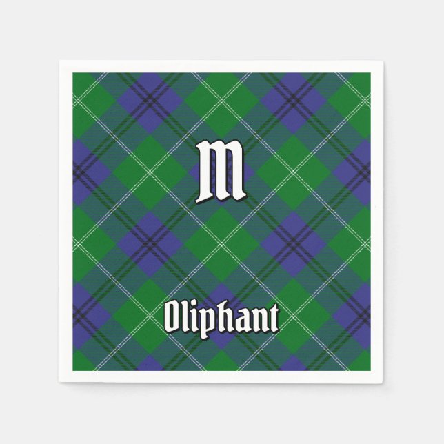 Klan Oliphant Tartan Napkins Pappersservett (Framsidan)