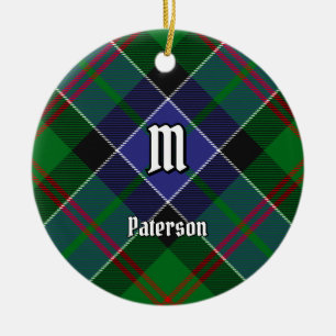 Klan Paterson Tartan Julgransprydnad Keramik