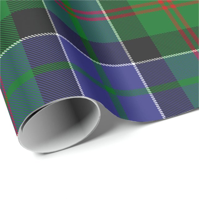 Klan Paterson Tartan Presentpapper (Rullad Hörn)