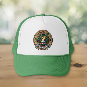 Klan Paterson Vapensköld över Tartan Keps