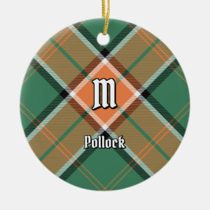 Klan Pollock Tartan Ceramic Ornament