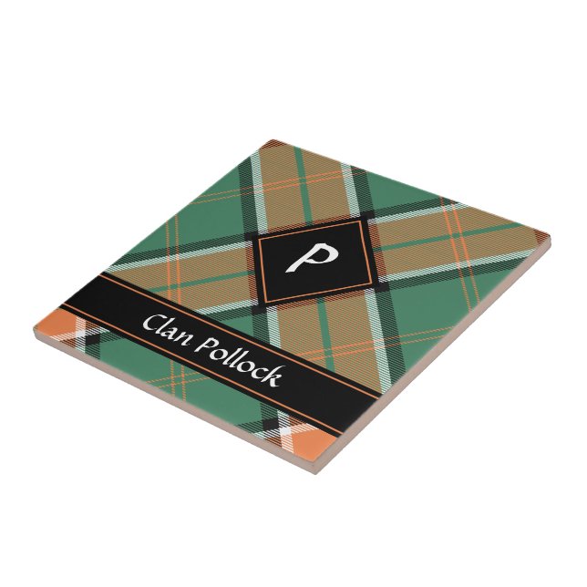 Klan Pollock Tartan Ceramic Tile Kakelplatta (Sidan)