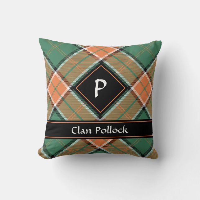 Klan Pollock Tartan Dekorativ kudde (Framsida)
