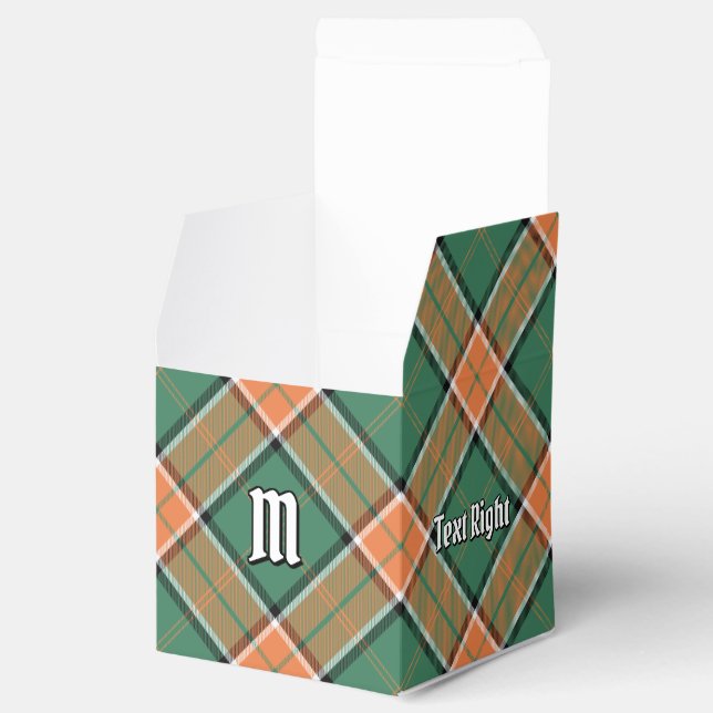 Klan Pollock Tartan Favor Box Presentaskar (Öppnad)
