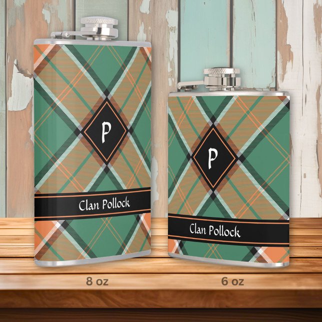 Klan Pollock Tartan Flask Fickplunta (Skapare uppladdad)
