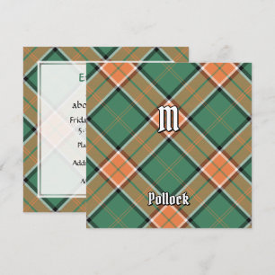 Klan Pollock Tartan-inbjudan Inbjudningar