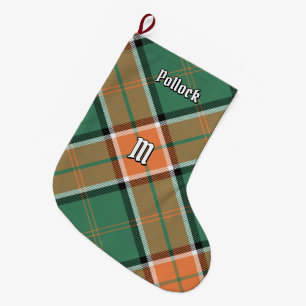 Klan Pollock Tartan-juljakt Stor Julstrumpa
