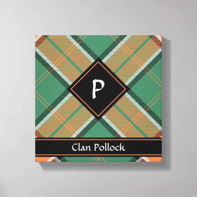 Klan Pollock Tartan Kanvastryck (Framsida)