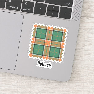 Klan Pollock Tartan Sticker Klistermärken