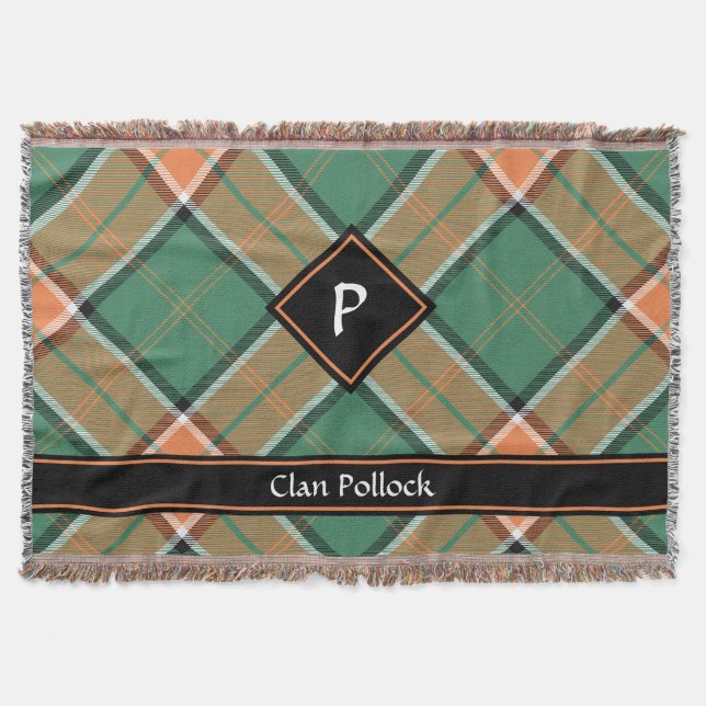Klan Pollock Tartan Throw Blanket Filt (Framsidan)