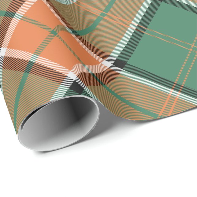Klan Pollock Tartan Wrapping Papper Presentpapper (Rullad Hörn)