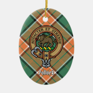 Klan Pollock Vapensköld Ceramic Ornament