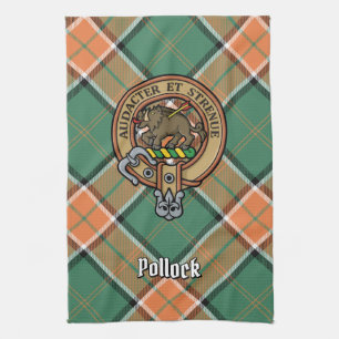 Klan Pollock Vapensköld Kitchen Towel Kökshandduk