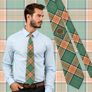 Klan Pollock Vapensköld över Tartan Slips