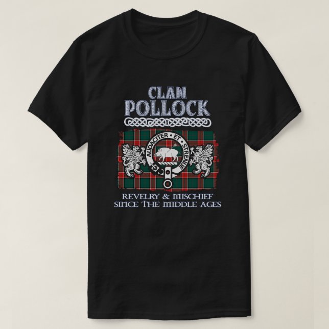 Klan Pollock vapensköld Scottish klans Scottish Su T Shirt (Design framsida)