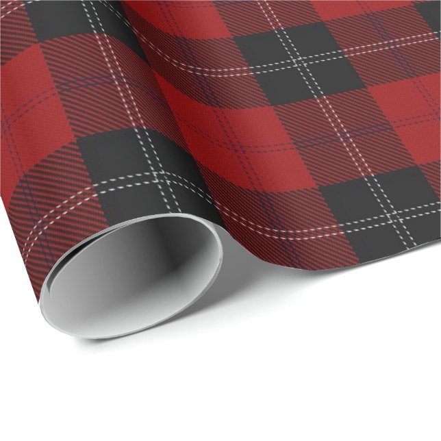 Klan Ramsay Scottish Tartan Presentpapper (Rullad Hörn)