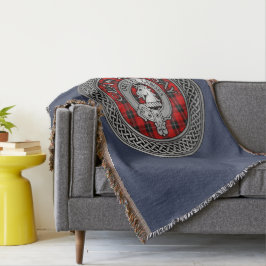 Klan Ramsay Vapensköld & Tartan Knot Filt