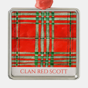 KLAN RED SCOTT Premium Square Ornament