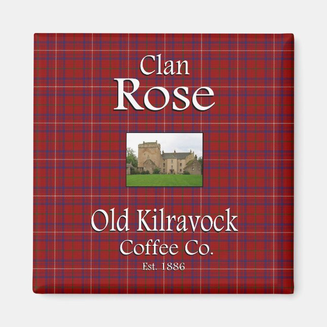 Klan Ro gamla Kilravock Coffee Co. Magnet (Framsidan)