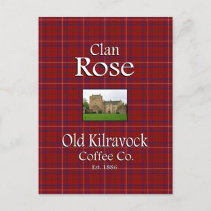 Klan Ro gamla Kilravock Coffee Co. Vykort