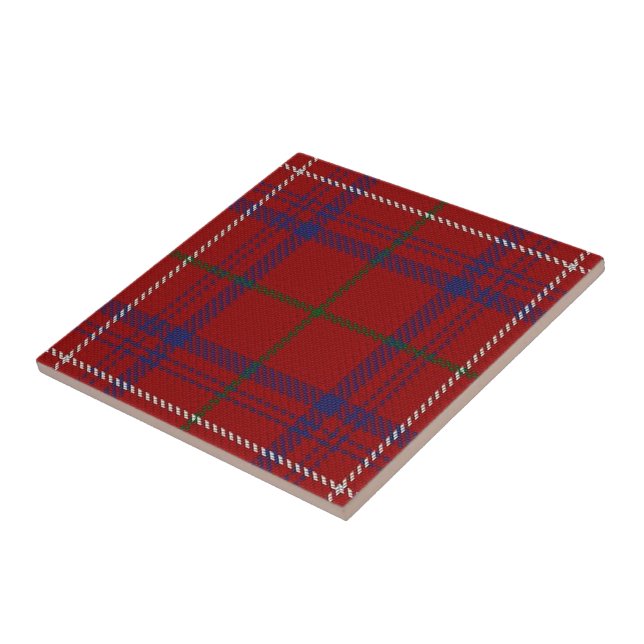 Klan Ro Scottish Expression Modern Red Tartan Kakelplatta (Sidan)