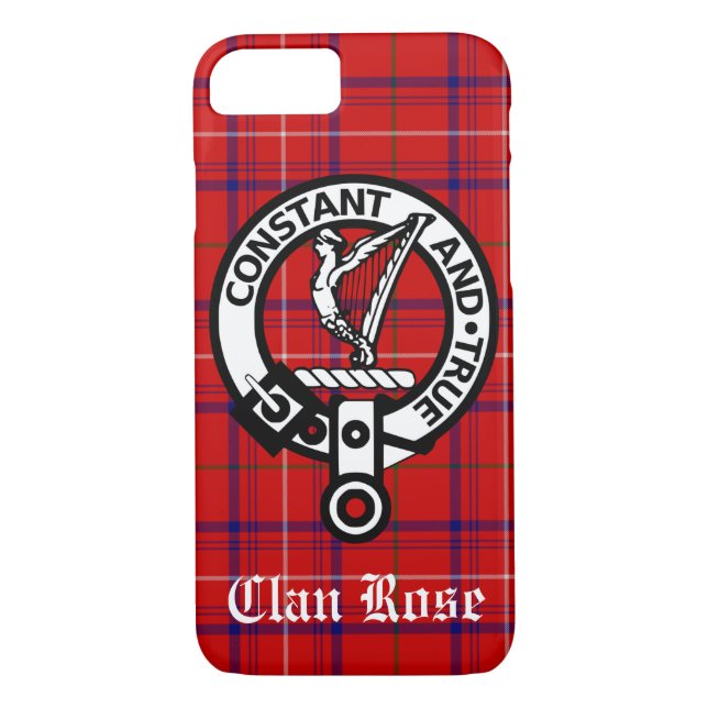 Klan Ro Vapensköld Badge och Tartan Case-Mate iPhone Skal (Baksida)