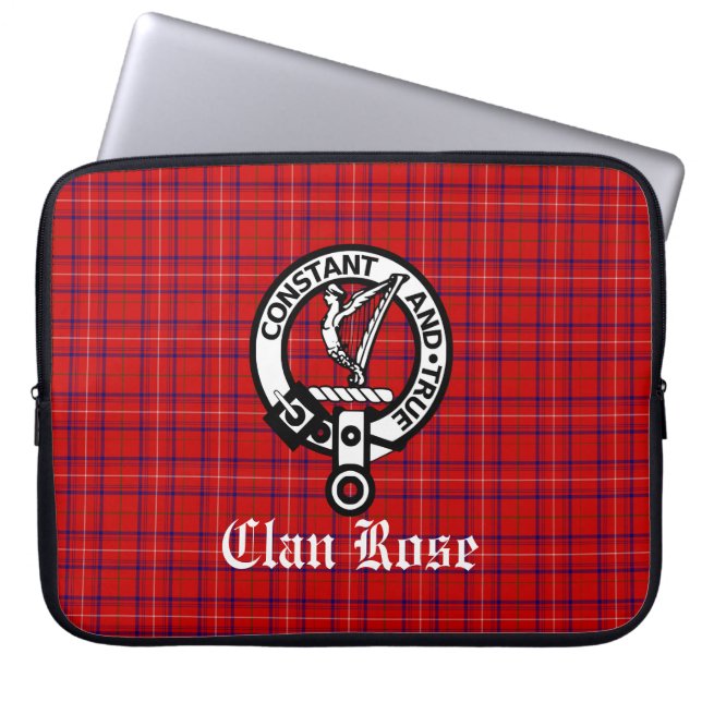 Klan Ro Vapensköld Badge & Tartan Laptop Fodral (Framsidan)