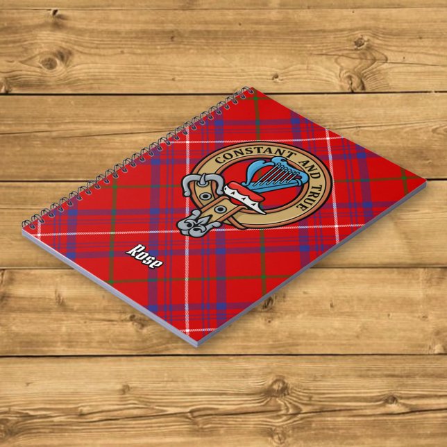 Klan Ro Vapensköld över Tartan Anteckningsbok (Skapare uppladdad)