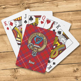 Klan Ro Vapensköld över Tartan Casinokort