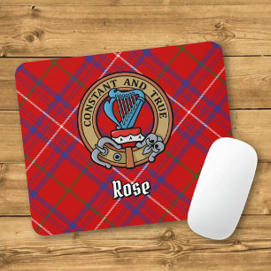 Klan Ro Vapensköld över Tartan Musmatta