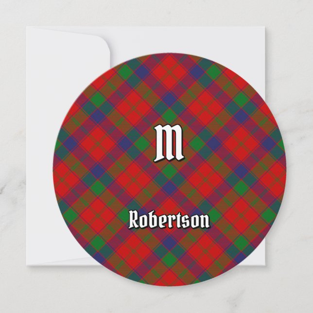 Klan Robertson Tartan Inbjudningar (Framsida)