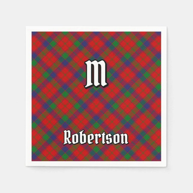 Klan Robertson Tartan Pappersservett (Framsidan)
