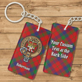 Klan Robertson Vapensköld över Tartan