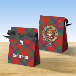 Klan Robertson Vapensköld över Tartan Presentaskar