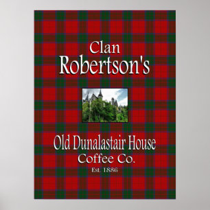 Klan Robertsons gamle Dunalastair House Coffee Co. Poster