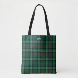 Klan Ross Hunting Tartan Grönt Play Monogram Tygkasse
