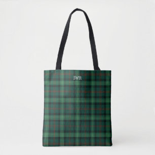 Klan Ross Hunting Tartan Grönt Play Monogram Tygkasse