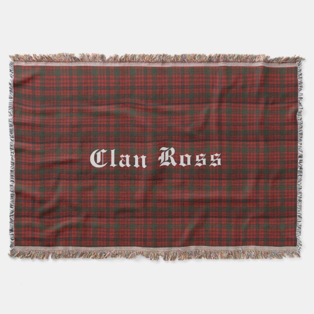 Klan Ross Tartan Throw Blanket Filt (Framsidan)