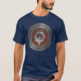 Klan Ross Vapensköld & Tartan Knot T Shirt