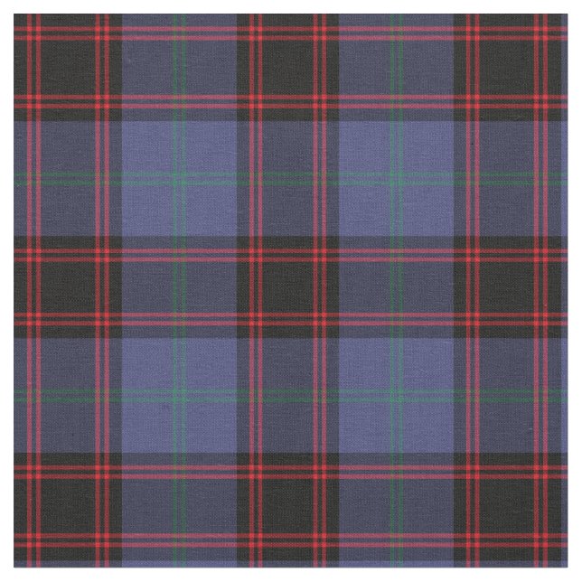 Klan Rutherford och Home Tartan Tyg (Närbild)