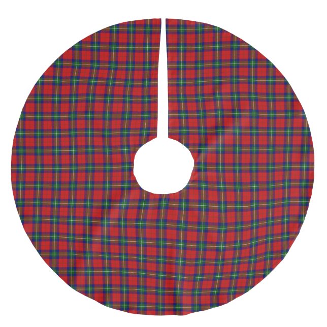 Klan Ruthven Tartan Julgransmatta Borstad Polyester (Framsidan)