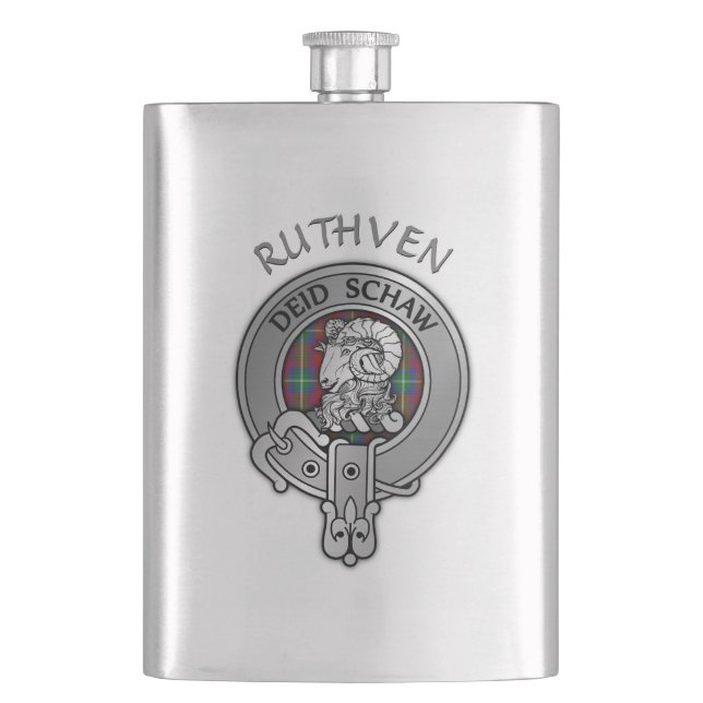 Klan Ruthven Vapensköld Fickplunta (Framsidan)