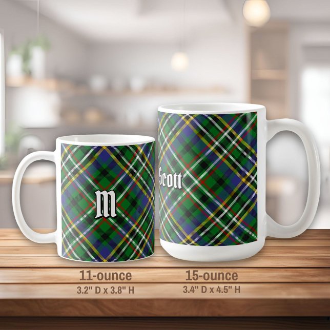 Klan Scott Grönt Tartan Coffee Mugg (Skapare uppladdad)