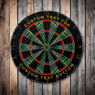 Klan Scott Grönt Tartan Dart Board Darttavla