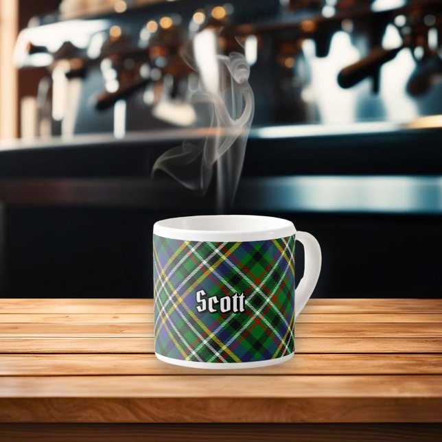Klan Scott Grönt Tartan Espresso Kopp Espressomugg (Skapare uppladdad)