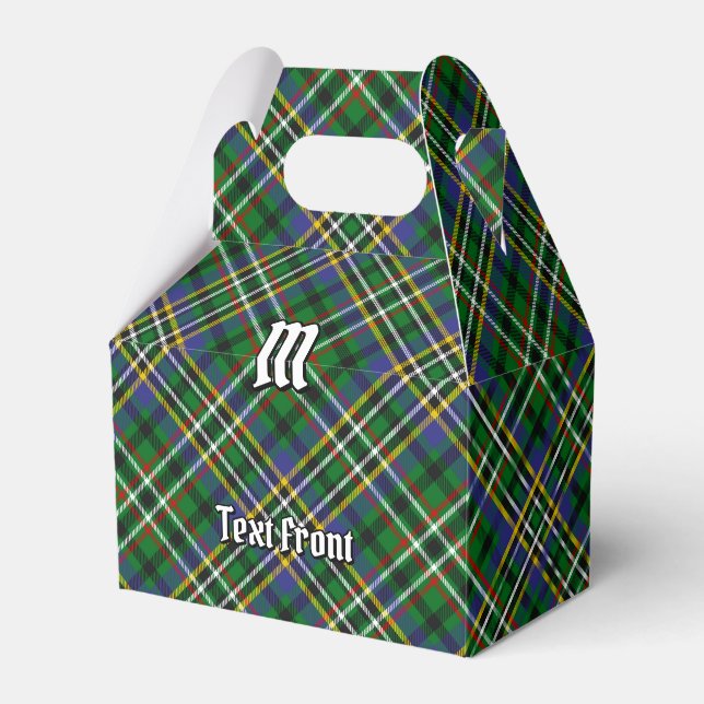 Klan Scott Grönt Tartan Favor Box Presentaskar (Framsidan Sidan)