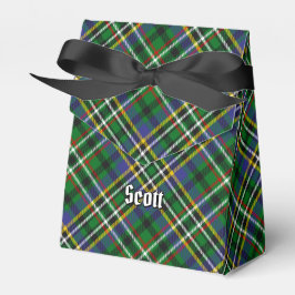 Klan Scott Grönt Tartan Favor Box Presentaskar