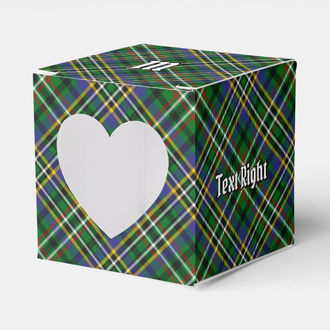 Klan Scott Grönt Tartan Favor Box Presentaskar (Framsidan Sidan)